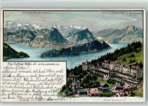 Rigi Kaltbad Vierwaldstättersee sign Steinmann C. Serie Vierwaldstättersee Steinmann Lithographie