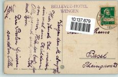 Wengen Nr. 2749 - blick gegen die Jungfrau AK Gaberell 1927