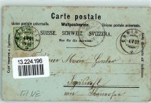 2300 La Chaux-de-Fonds 1901 Gebrauchsspuren Le Col des Roches La Fontaine Lithographie Mondschein