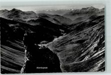 Strelapass 1967 - Aussicht ins Schanfigg gegen Tödi und Calanda