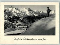 7500 St. Moritz Foto AK Neujahr Winter Foto Predett