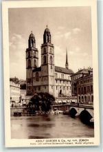 8000 Zürich - Grossmünster Werbung Adolf Grieder 6 Cie.