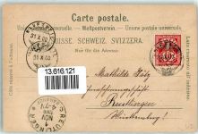 9220 Bischofszell 1900 Lithographie Stiftskirche Rathaus Thurbrücke Thurbad Ober Turm Grubplatz