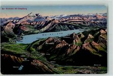 Walensee Wallensee Der Walensee mit Umgebung Künzli