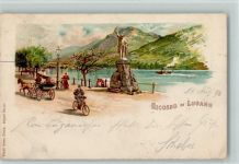 Lugano Nr. 451 - Gruss aus , Fahrrad AK Künzli 1898