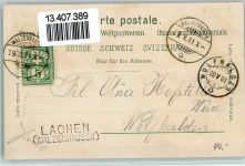 Walzenhausen Nr. 2044 Gruss aus - Gebhardshöhe - Trachten, Frauen mit Stickrahmen Künzli 1901 Lithographie