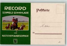 Werbung : Record Schmelz Schokolade Schokolade Lithographie