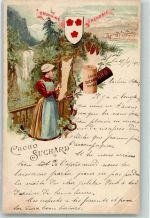 Wappen Beruf AK Suchard Schokolade 1903 Lithographie
