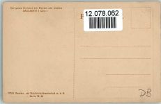 Deus Karte Nr. 7 Serie I - Grillparzer Schriftsteller Tuberkulose