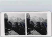 3823 Wengen - Jugfrau, Stereofoto format ca. 18 x 9 cm