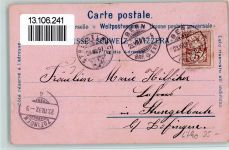 Bern Berne Nr. 12 - Gruss aus - Bärengraben AK Schlumpf 1897 Gebrauchsspuren