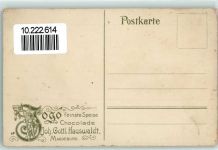 Rückseite Hauswaldt Chocolade Schneelandschaft sign Hoffmann Fallersleben Schokolade 1912 Künstlerkarte