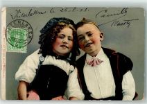 3800 Interlaken 1908 - Kinder Trachtenpaar