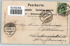 Zürich 1902 Grand Hotel Dolder sign Steinmann C. Serie Zürich Steinmann Lithographie