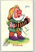 Tobler Walt Disney Zwerg Ziehharmonika AK Schokolade