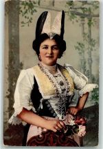 9000 St. Gallen S. Gallo - Tracht Feldpost WK I Ort lt. Stempel