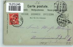St. Gallen S. Gallo Nr. 11200 Gruss aus Künzli 1898 Lithographie / Mondschein
