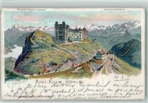 Rigi Kulm 1901 sign Steinmann C. Serie Vierwaldstättersee Steinmann Lithographie