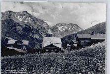 7064 Tschiertschen - Berg Panorama Kirche