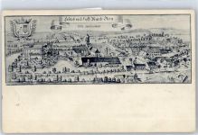 3000 Bern Berne Lithographie Schloss und Hof March XVII. Jahrhundert