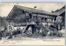 3792 Saanen 1905 Lithographie Schweizerhäuschen