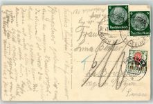 Prangins Deutsche Briefmarken Mischfrankatur Landpost Altenberg über Bergisch Gladbach Phila Schweiz
