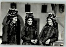 3906 Saas-Fee Foto AK Tracht Wallis Frauen