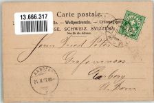 9536 Schwarzenbach SG 1902 Foto AK Bahnpost Zug 78 Nr. 35 Gasthaus zum Löwen Dorfplatz Pfarrhaus