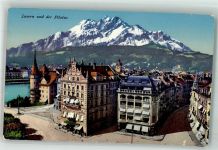 6000 Luzern Lucerne 1917 Foto AK Feldpost Poste de Campagne Hotel Schwanen und Rigi