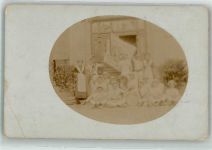 9042 Speicher 1911 Gebrauchsspuren Ort lt. Stempel Gruppenfoto