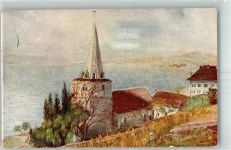 1096 Villette Lavaux 1929 Künstlerkarte Kirche de Villets