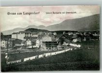 4513 Langendorf Foto AK Uhren- Fabrik Untere Dorfpartie