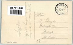 Stempel Bataillon Nr. 45 Abendsuppe Feldküche Militär Schweiz 1914