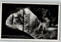 1337 Vallorbe 1943 Foto AK Höhle Grotte aux Fées