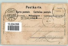 Heimwehfluh Bick auf den Thunersee Serie Berner Oberland Steinmann 1903 Lithographie