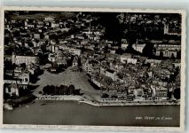 1800 Vevey 1937 Foto AK Fliegeraufnahme
