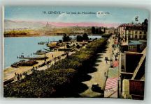 1200 Genève Genf Foto AK Le quai du Mont-blanc