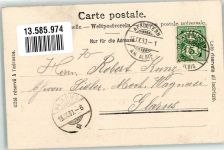8910 Affoltern am Albis 1903 Foto AK Geschäft Bazar Hauptplatz Wappen