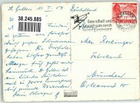 9000 St. Gallen S. Gallo 1954 Foto AK Bahnhof