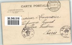 1200 Genève Genf 1908 Foto AK Place Neuve Straßenbahn Denkmal Marke bildseitig