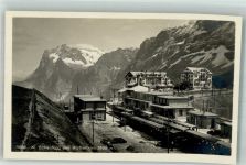 3823 Kleine Scheidegg Foto AK Bahnhof Hotel
