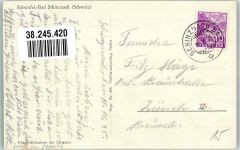 5116 Schinznach Bad 1935 Foto AK Fliegeraufnahme Swissair