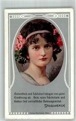 Gesundheit und Schönheit Frauen Porträt Stollwerck Schokolade 1913