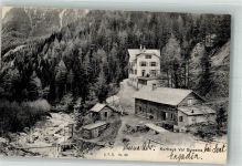 7550 Scuol Schuls Foto AK Kurhaus Val Sinestra Sägewerk