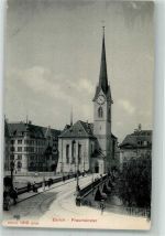 8000 Zürich Foto AK Kirche Fraumünster