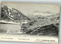 Guttannen Lac du Grimsel Klaus Schokolade Werbe AK