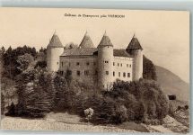 1400 Yverdon-les-Bains Foto AK Schloss de Champvent