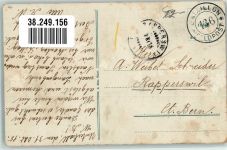 4000 Basel Bâle 1914 Gebrauchsspuren Vogelschau Feldpost Bataillon 136