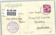 8496 Steg im Tösstal 1938 Foto AK Gasthaus Hörnli Kulm