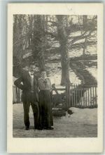 1800 Vevey 1917 Winter Ort handschriftlich Bildnis Mann und Frau